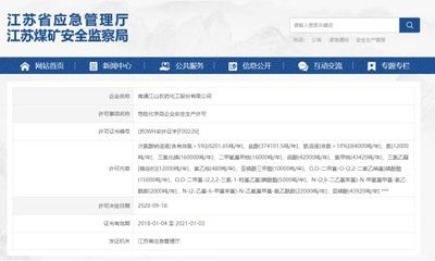 你知道怎樣查詢江蘇省的?；菲髽I生產許可證嗎?快看這里